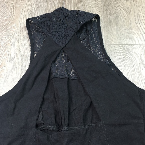 Intimately by Free People High Society Lace Bodycon Mini Dress Black Small - Picture 3 of 7